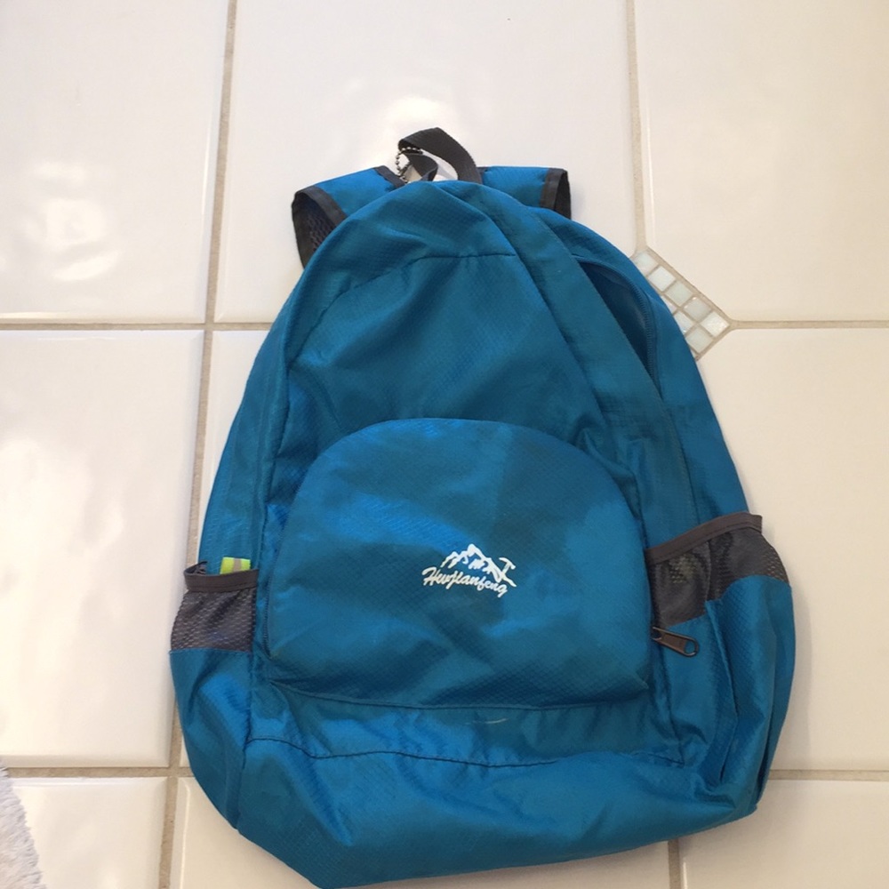 Blue Medium Unisex Backpack